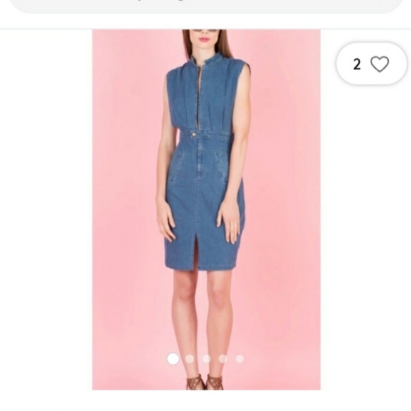 Women's Denim Jumper - Picture 2 of 5